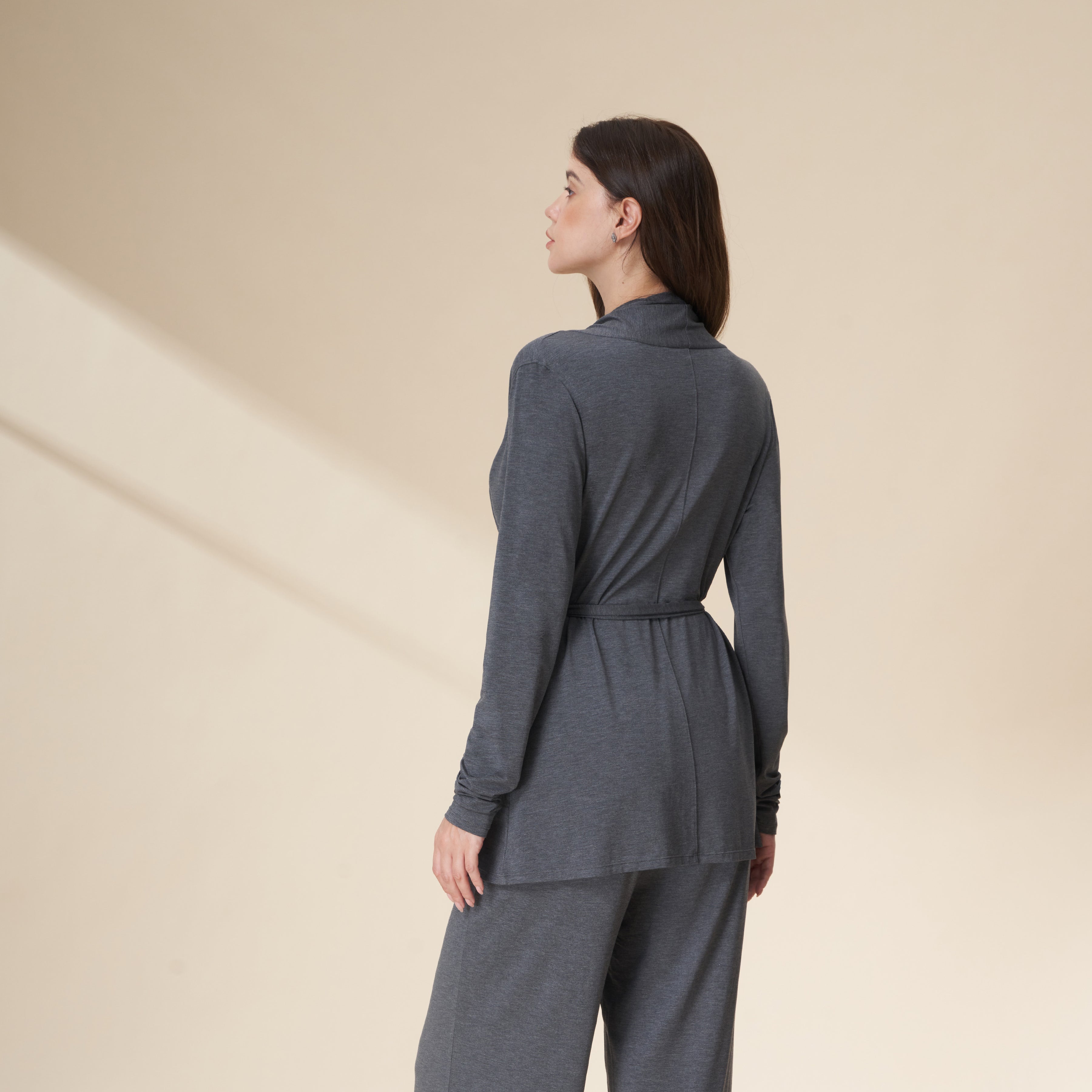 Robe & Wide Leg Pants Loungewear Set
