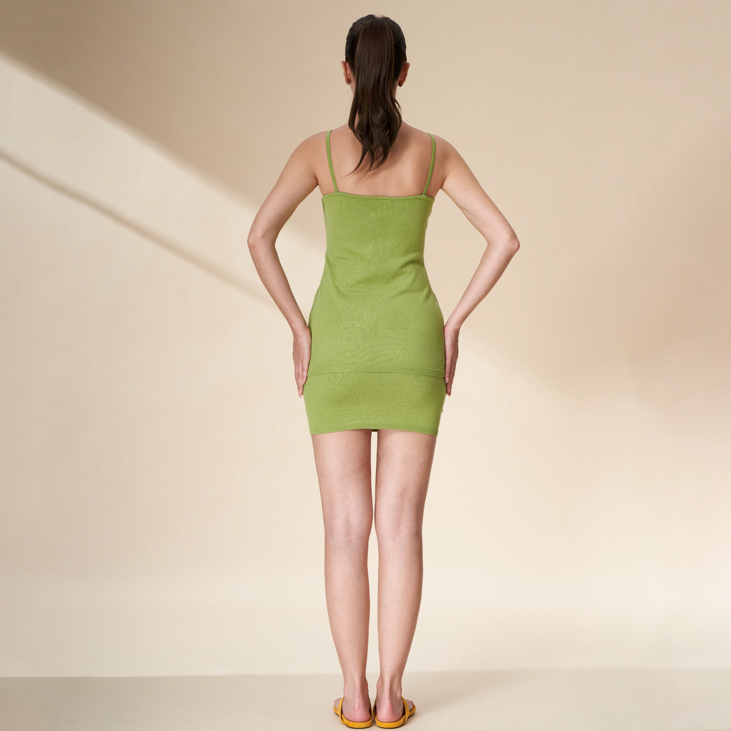 Knit Cutout Cami Top & Mini Skirt Set