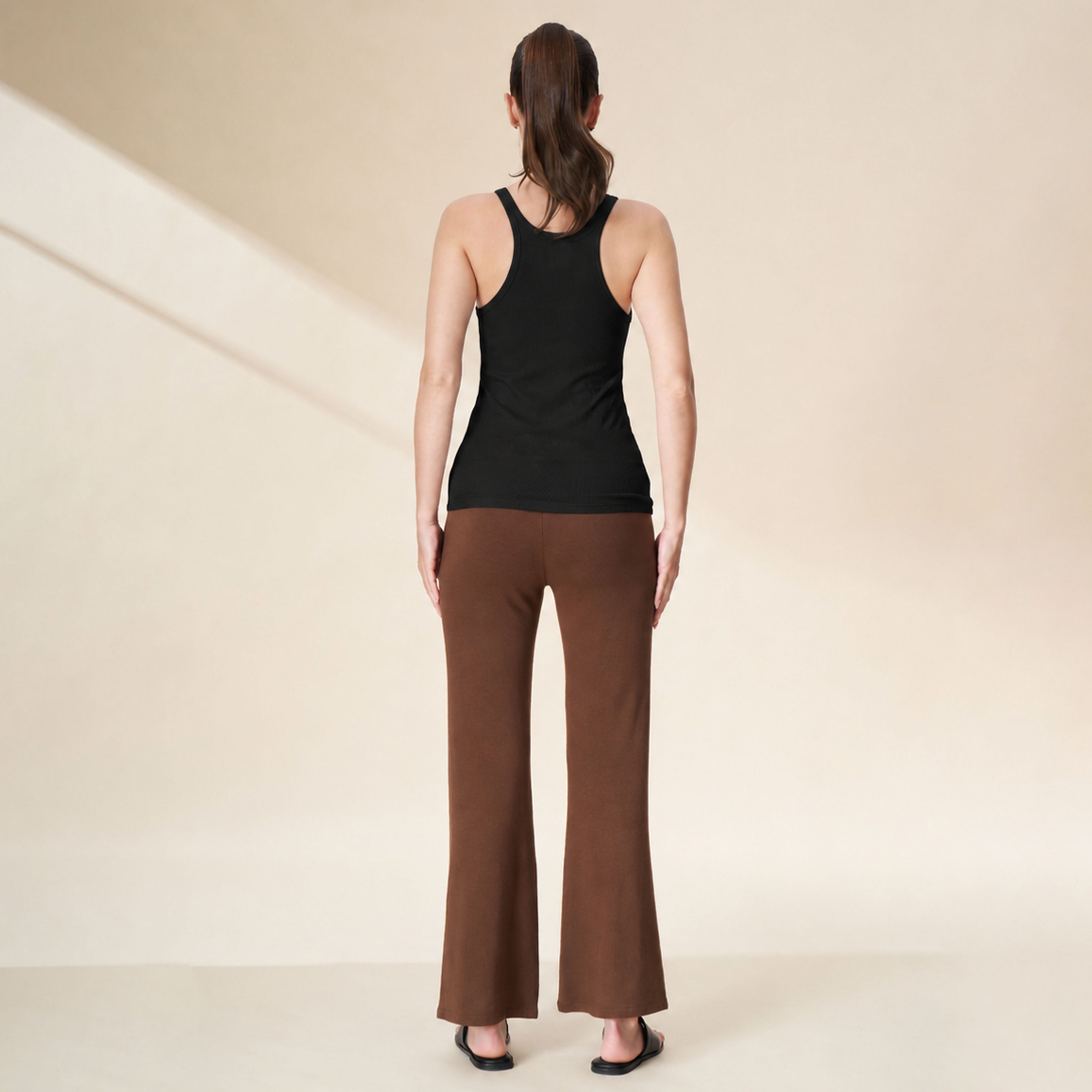 Leisure Tencel Ribbed Racerback Tank Top