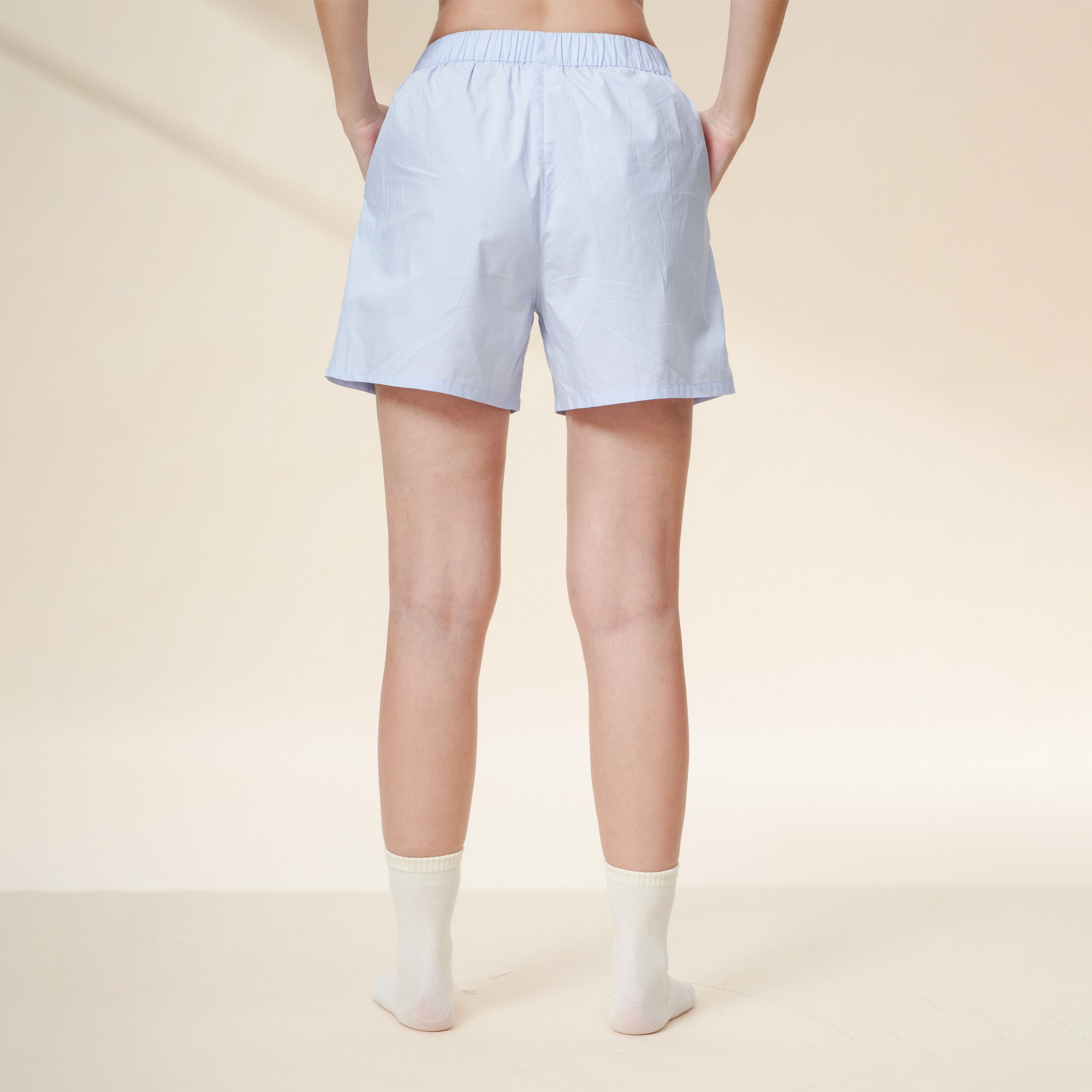 Cotton Elastic Waist Loungewear Shorts