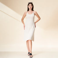 Soft Wool Knit Midi Lounge Dress
