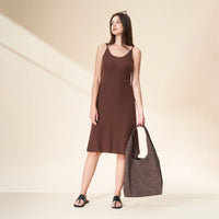 Soft Wool Knit Midi Lounge Dress